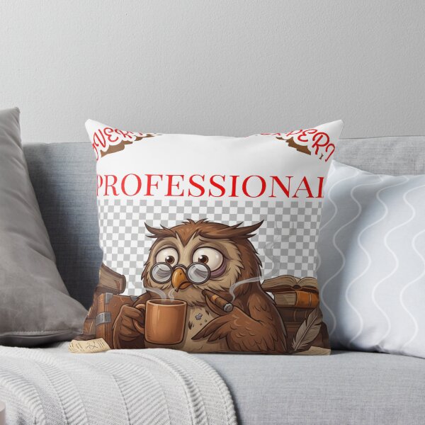 Item preview, Overthinking Expert - Tired Owl Student & Worker Humor designed and sold by hepopatterns.