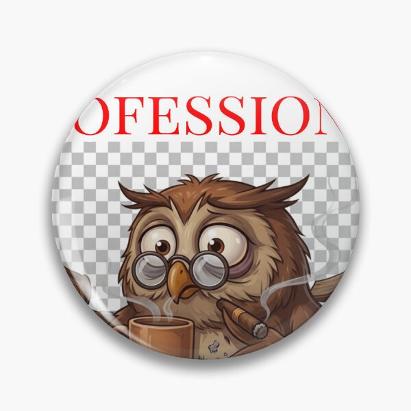 Item preview, Overthinking Expert - Tired Owl Student & Worker Humor designed and sold by hepopatterns.