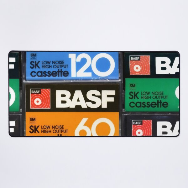 Item preview, Vintage Audio Cassette Tape Label Trio - Retro Typographic Music Poster designed and sold by Billy Morfo™.
