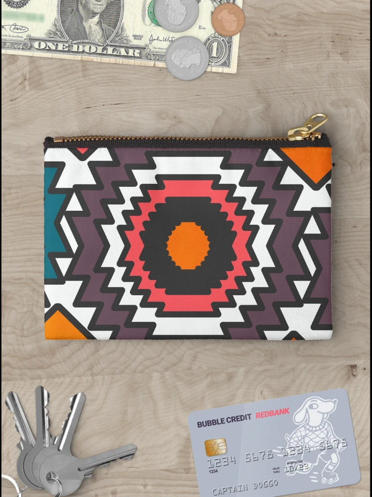 Thumbnail 3 of 4, Zipper Pouch, Colorful forms designed and sold by CocosAbstract.