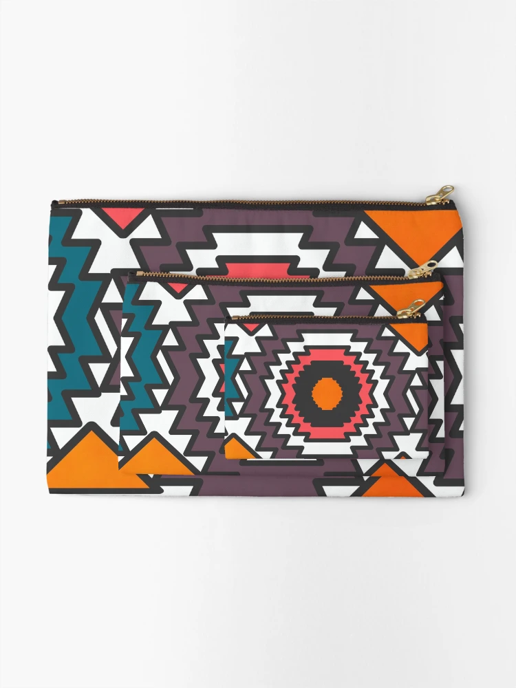 Thumbnail 2 of 4, Zipper Pouch, Colorful forms designed and sold by CocosAbstract.