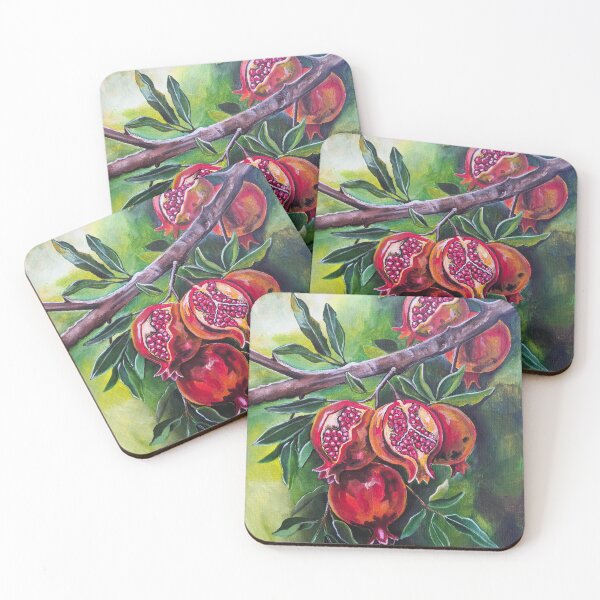 Item preview, Pomegranates of the Autumn Harvest designed and sold by Alfred Fox Art.