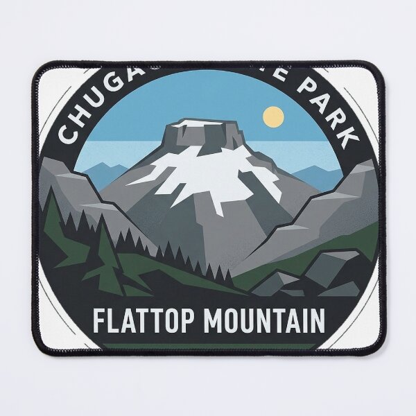 Item preview, Chugach State Park Flattop Mountain Alaska Retro Circle Sticker designed and sold by DetourDgn.
