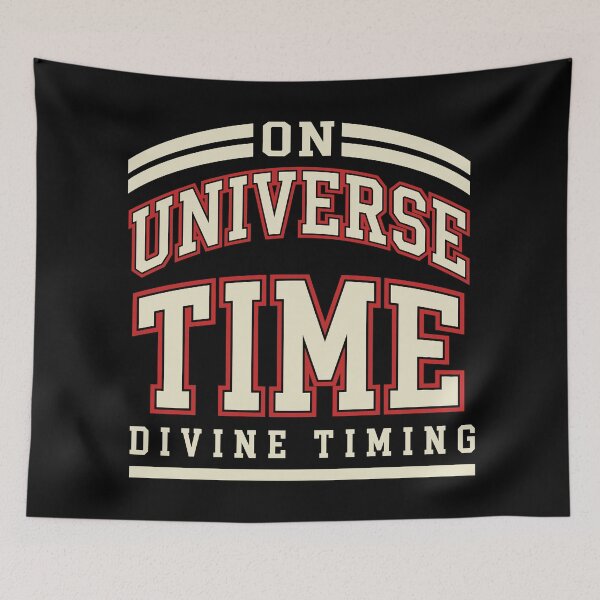 Item preview, Divine Timing Varsity Lettering: On Universe Time designed and sold by Osmose-Studio.