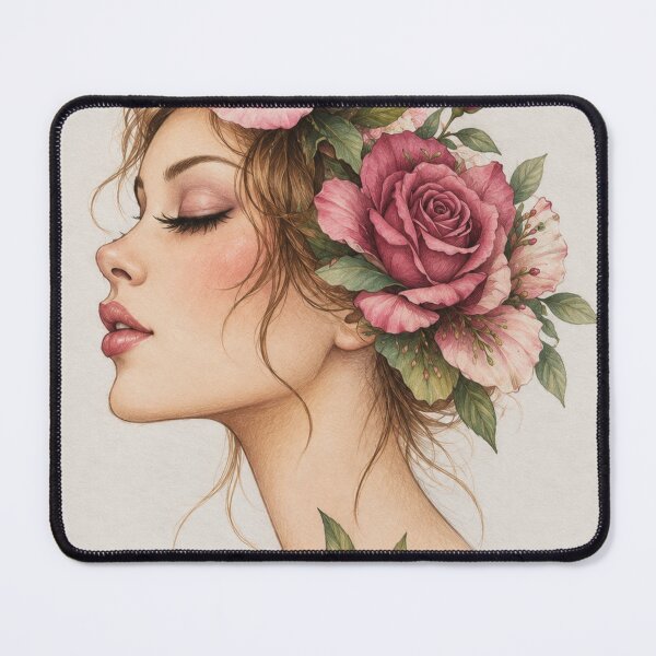 Item preview, The Lady with the Roses designed and sold by PIERRES&MAILLESDesign.