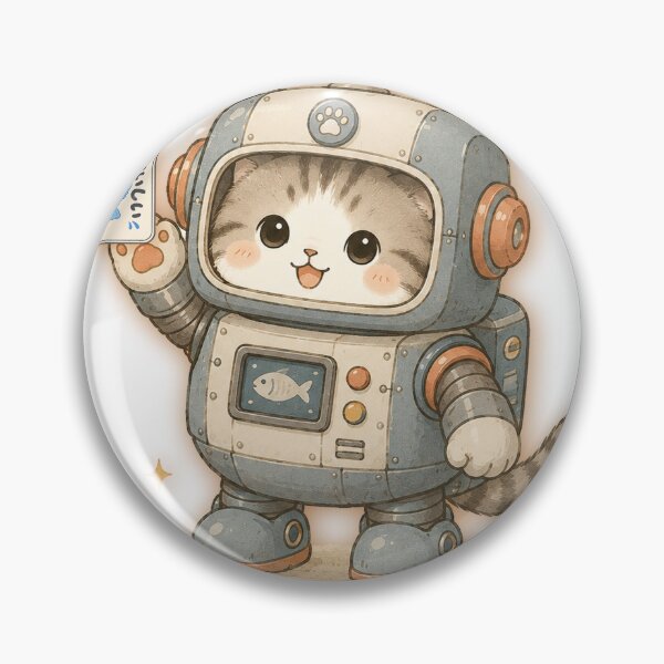 Item preview, Robot Cat designed and sold by Brambleflex.