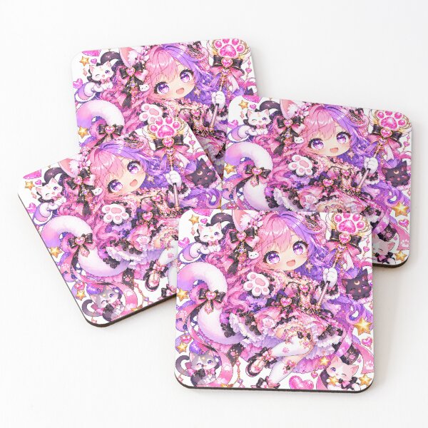 Item preview, Purrfect Magic – Kawaii Chibi Cat Girl Princess designed and sold by Kubbykat.