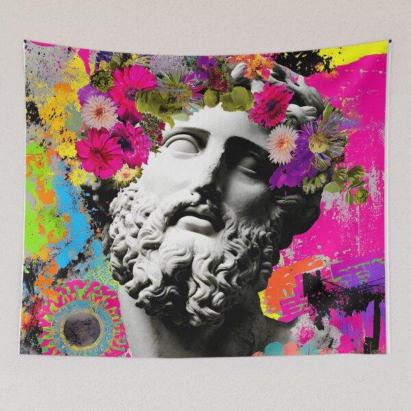 Item preview, Awakening of the Stoic Man in Colors — Introspective POP Art designed and sold by KrisG-Art.