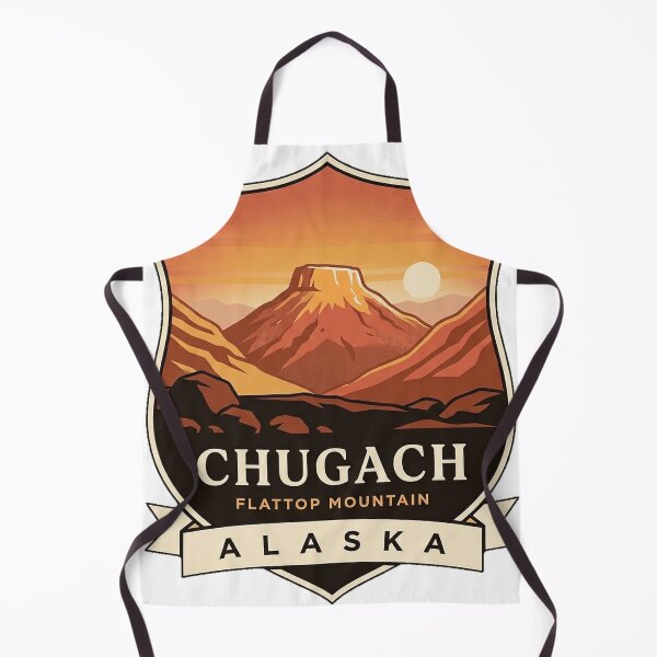 Item preview, Flattop Mountain Chugach State Park Alaska Sunset Crest Sticker designed and sold by DetourDgn.