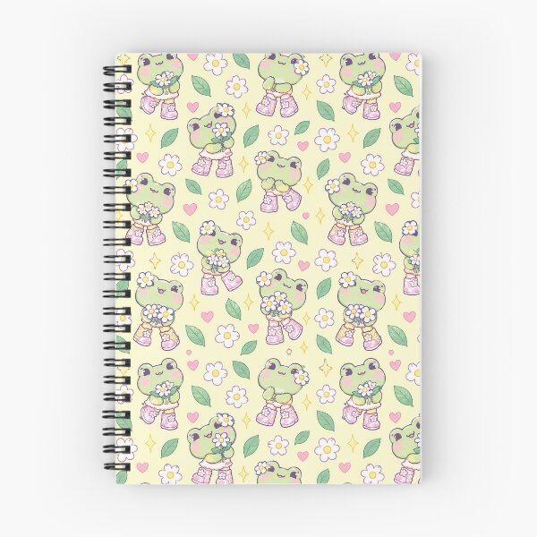 Item preview, Kawaii Frog Flower Boots Pastel Pattern designed and sold by Soft Berry Studio.
