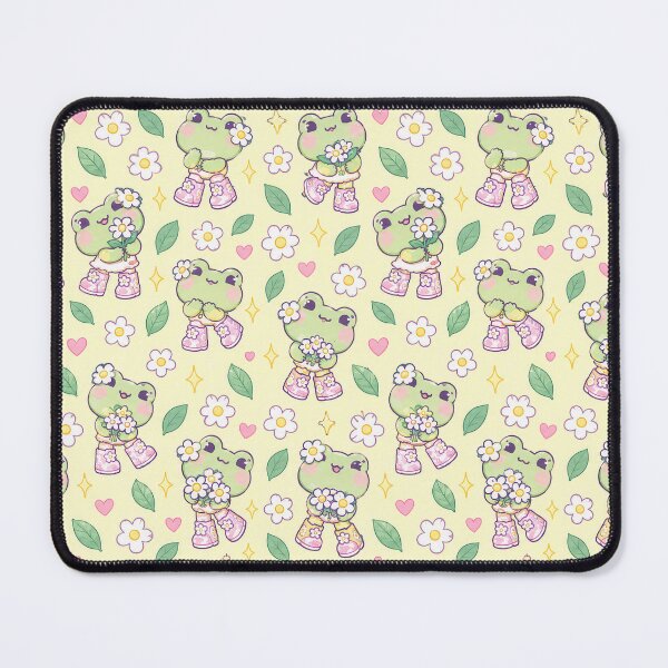 Item preview, Kawaii Frog Flower Boots Pastel Pattern designed and sold by Soft Berry Studio.