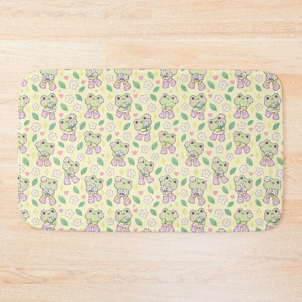 Item preview, Kawaii Frog Flower Boots Pastel Pattern designed and sold by Soft Berry Studio.