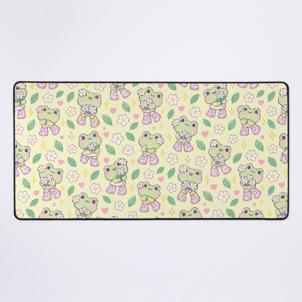 Item preview, Kawaii Frog Flower Boots Pastel Pattern designed and sold by Soft Berry Studio.