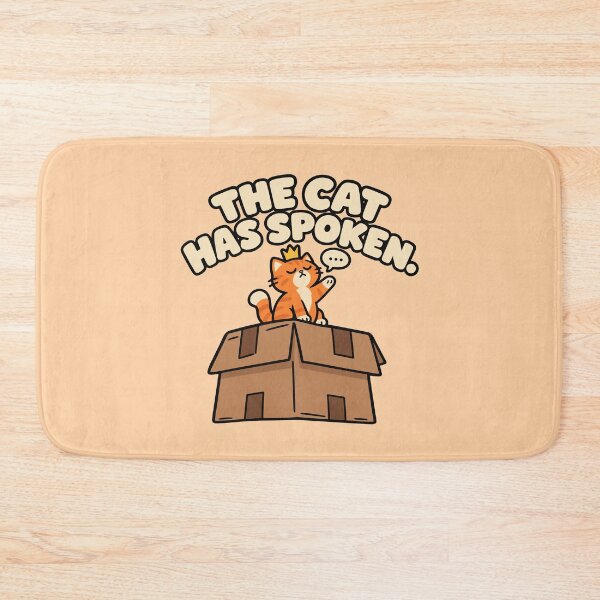 Item preview, The Cat Has Spoken Funny Royal Cat designed and sold by MewMade.