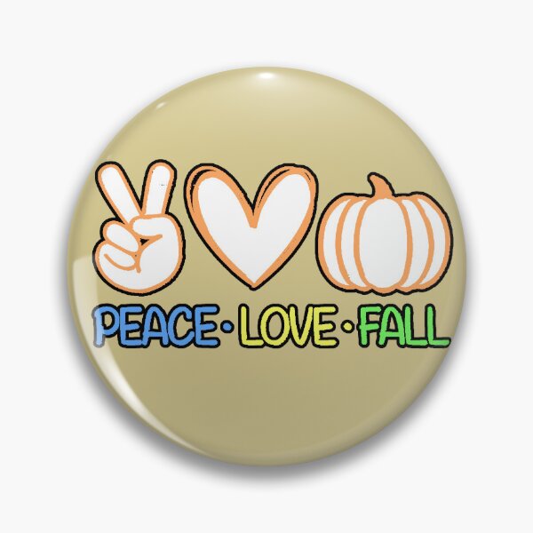 Item preview, Peace Love Fall T-Shirt Autumn Pumpkin Love Peace Autumn Design designed and sold by AstronautMerch.