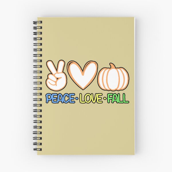 Item preview, Peace Love Fall T-Shirt Autumn Pumpkin Love Peace Autumn Design designed and sold by AstronautMerch.