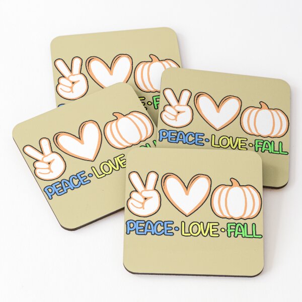 Item preview, Peace Love Fall T-Shirt Autumn Pumpkin Love Peace Autumn Design designed and sold by AstronautMerch.