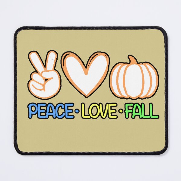 Item preview, Peace Love Fall T-Shirt Autumn Pumpkin Love Peace Autumn Design designed and sold by AstronautMerch.