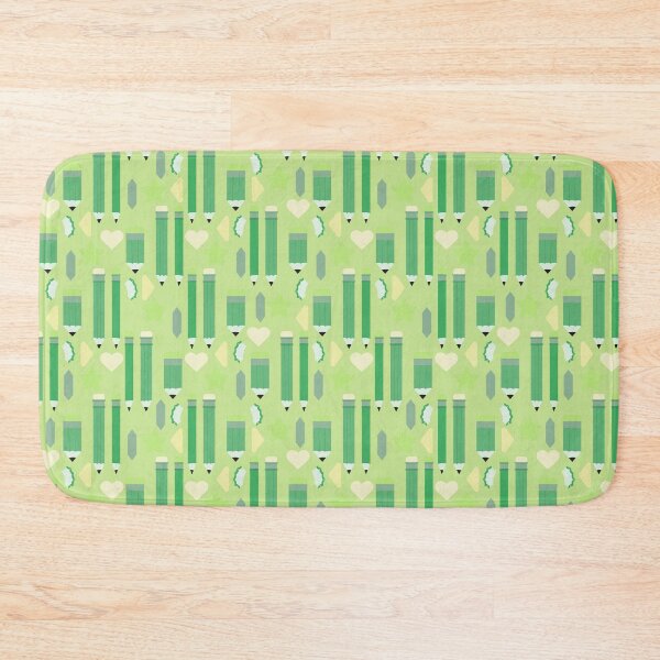Item preview, Sweet School Days – Pastel Pencils & Hearts Pattern | Green designed and sold by Frohyou.