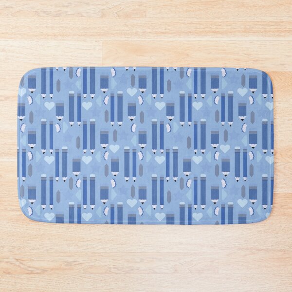 Item preview, Sweet School Days – Pastel Pencils & Hearts Pattern | Blue designed and sold by Frohyou.