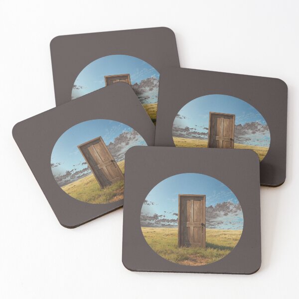 Item preview, Lonely Wooden Door In Open Field Surreal Art designed and sold by Mr besho.