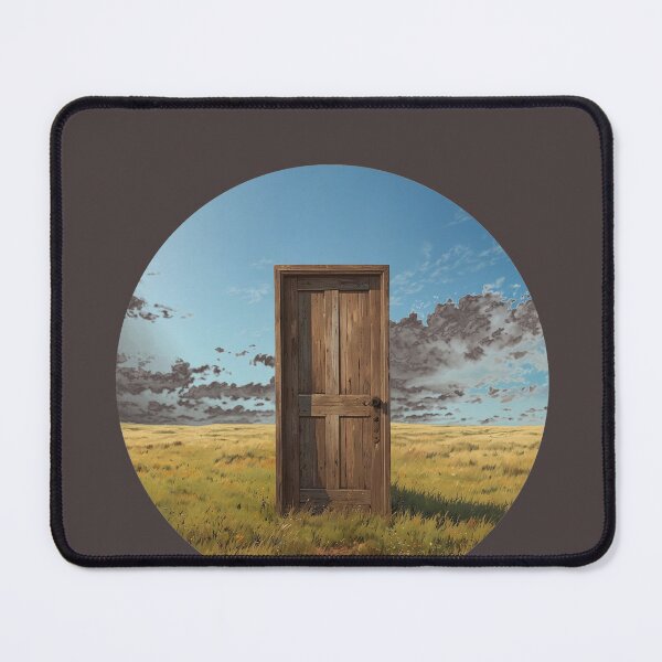 Item preview, Lonely Wooden Door In Open Field Surreal Art designed and sold by Mr besho.