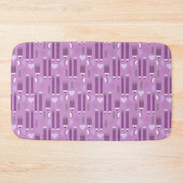 Item preview, Sweet School Days – Pastel Pencils & Hearts Pattern | Purple designed and sold by Frohyou.
