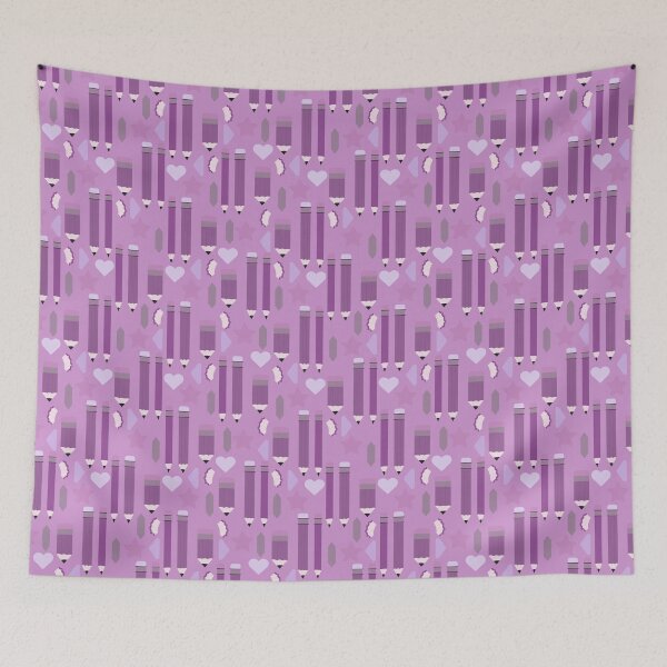 Item preview, Sweet School Days – Pastel Pencils & Hearts Pattern | Purple designed and sold by Frohyou.