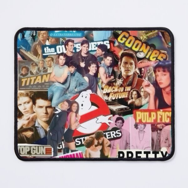 Item preview, Classic 80s 90s Pop Culture Movie Collage Poster - Retro Cinematic Nostalgia Art designed and sold by Billy Morfo™.