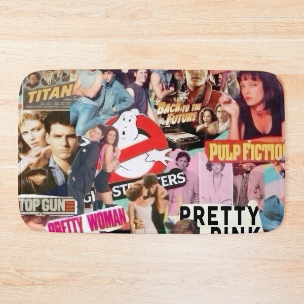 Item preview, Classic 80s 90s Pop Culture Movie Collage Poster - Retro Cinematic Nostalgia Art designed and sold by Billy Morfo™.