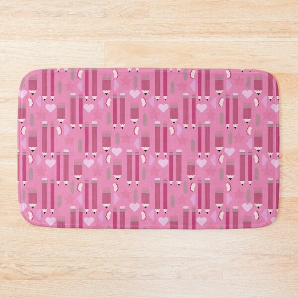 Item preview, Sweet School Days – Pastel Pencils & Hearts Pattern | Pink designed and sold by Frohyou.