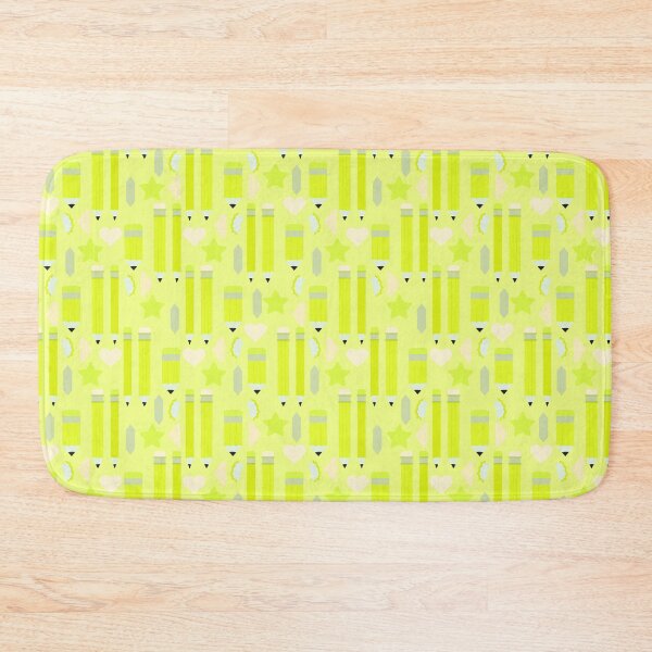 Item preview, Sweet School Days – Pastel Pencils & Hearts Pattern | Chartreuse designed and sold by Frohyou.