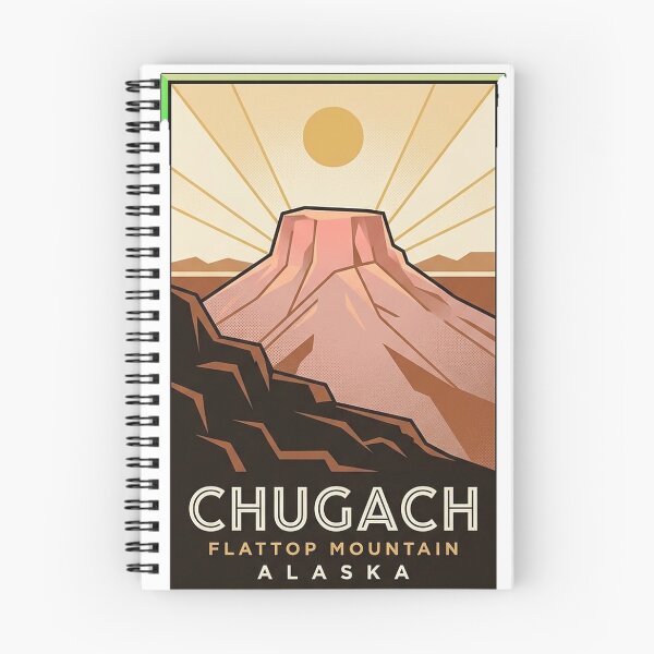 Item preview, Chugach State Park Flattop Mountain Alaska Sunrise Deco Sticker designed and sold by DetourDgn.