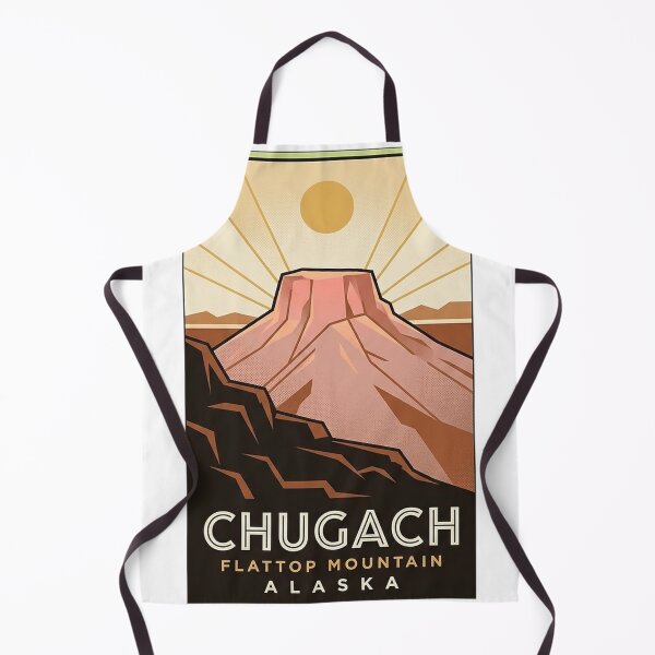Item preview, Chugach State Park Flattop Mountain Alaska Sunrise Deco Sticker designed and sold by DetourDgn.