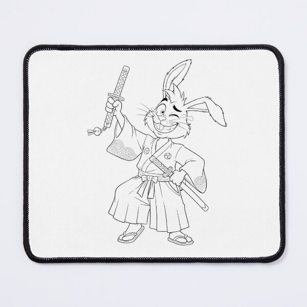 Item preview, Rabbit a Japanese Warrior designed and sold by Cowmiow .