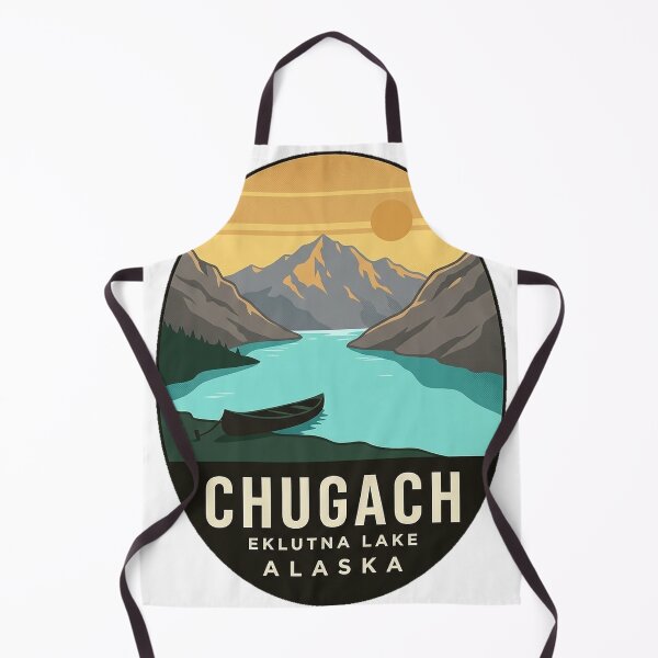 Item preview, Eklutna Lake Chugach State Park Alaska Travel Badge Sticker designed and sold by DetourDgn.