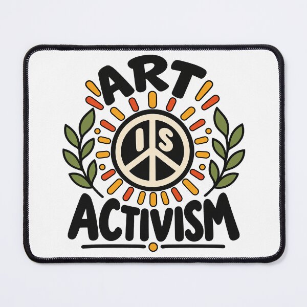 Item preview, Art Is Activism Peace Symbol designed and sold by RetroPop23.