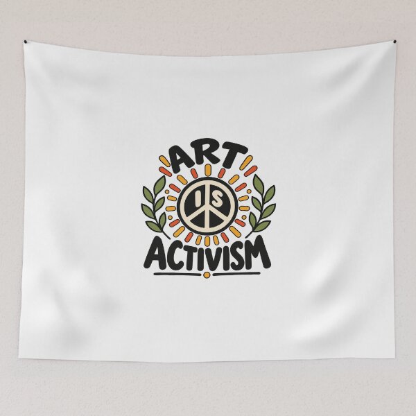 Item preview, Art Is Activism Peace Symbol designed and sold by RetroPop23.