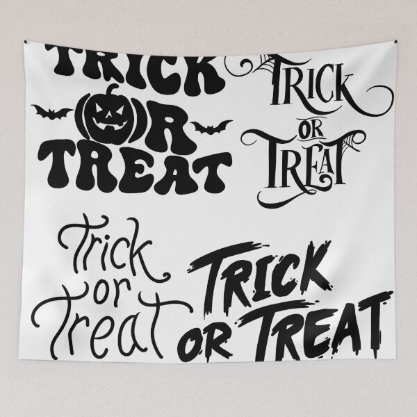 Item preview, Trick or Treat Typography Halloween Sticker Pack — Spooky Lettering Quotes designed and sold by LYAN-STORE.