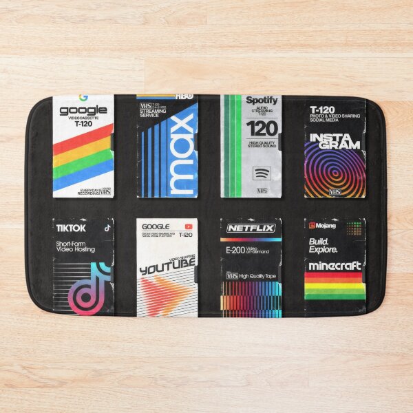 Item preview, Modern Apps as Vintage VHS Covers Grid Art - Retro Analog Tech Poster designed and sold by Billy Morfo™.