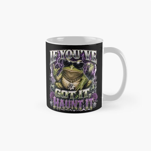 Item preview, If Youve Got It Haunt It Cool Frog T-Shirt | Funny Halloween Toad Sunglasses Ghost Chain Purple Gift designed and sold by illeN-Art-World.