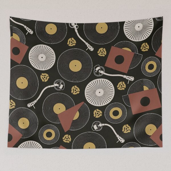 Item preview, Record Crate Repeat Vinyl LPs Tonearms and Sleeves | Record Collector Print designed and sold by StickyGuys.