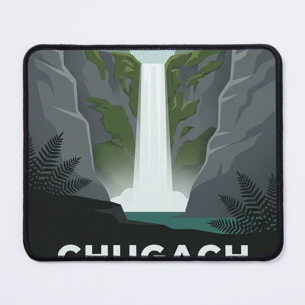 Item preview, Thunderbird Falls Chugach State Park Alaska Waterfall Sticker designed and sold by DetourDgn.