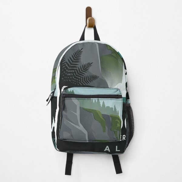 Item preview, Thunderbird Falls Chugach State Park Alaska Waterfall Sticker designed and sold by DetourDgn.