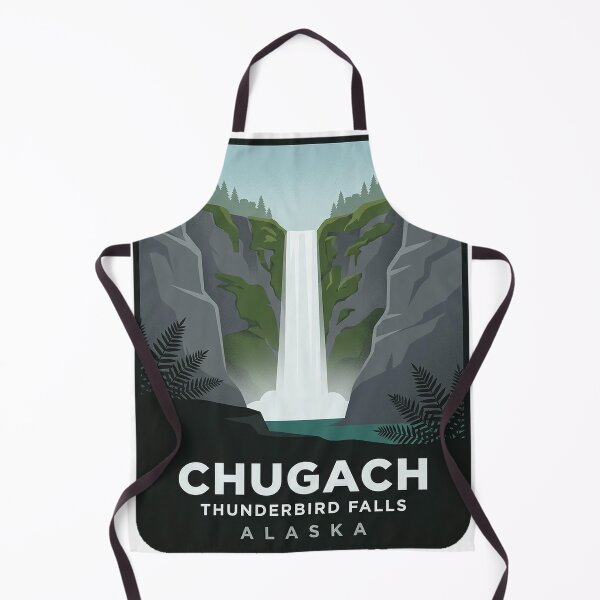 Item preview, Thunderbird Falls Chugach State Park Alaska Waterfall Sticker designed and sold by DetourDgn.