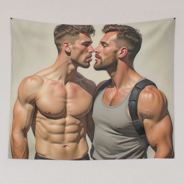 Item preview, Once We Were  Before A Kiss designed and sold by ChanningsPinups.