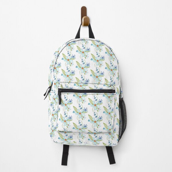 Item preview, Blue Floral Bouquet with Green Leaves designed and sold by White Rabbit Design .
