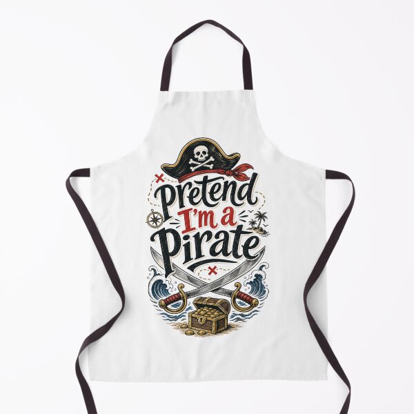 Item preview, Pretend I’m a Pirate – Vintage Pirate Skull and Treasure Design designed and sold by BearLoveDesign.