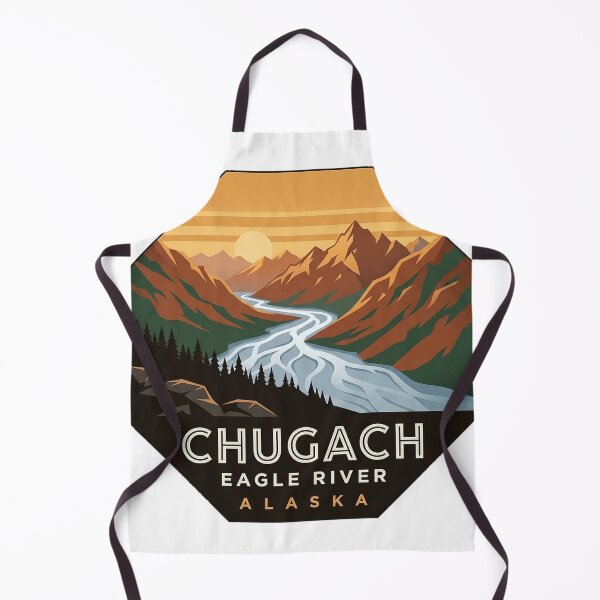 Item preview, Eagle River Valley Chugach State Park Alaska Travel Sticker designed and sold by DetourDgn.