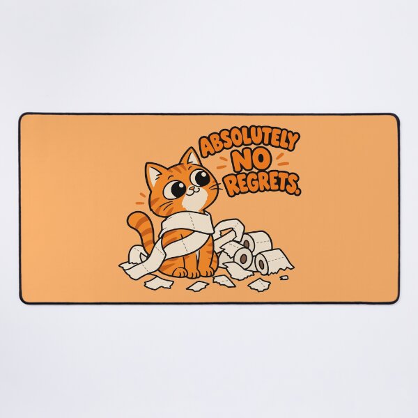Item preview, Absolutely No Regrets Funny Orange Cat designed and sold by MewMade.